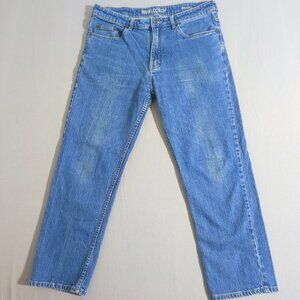 Denver Hayes Flextech Relaxed Fit jeans men's size 38/30 denim blue colour